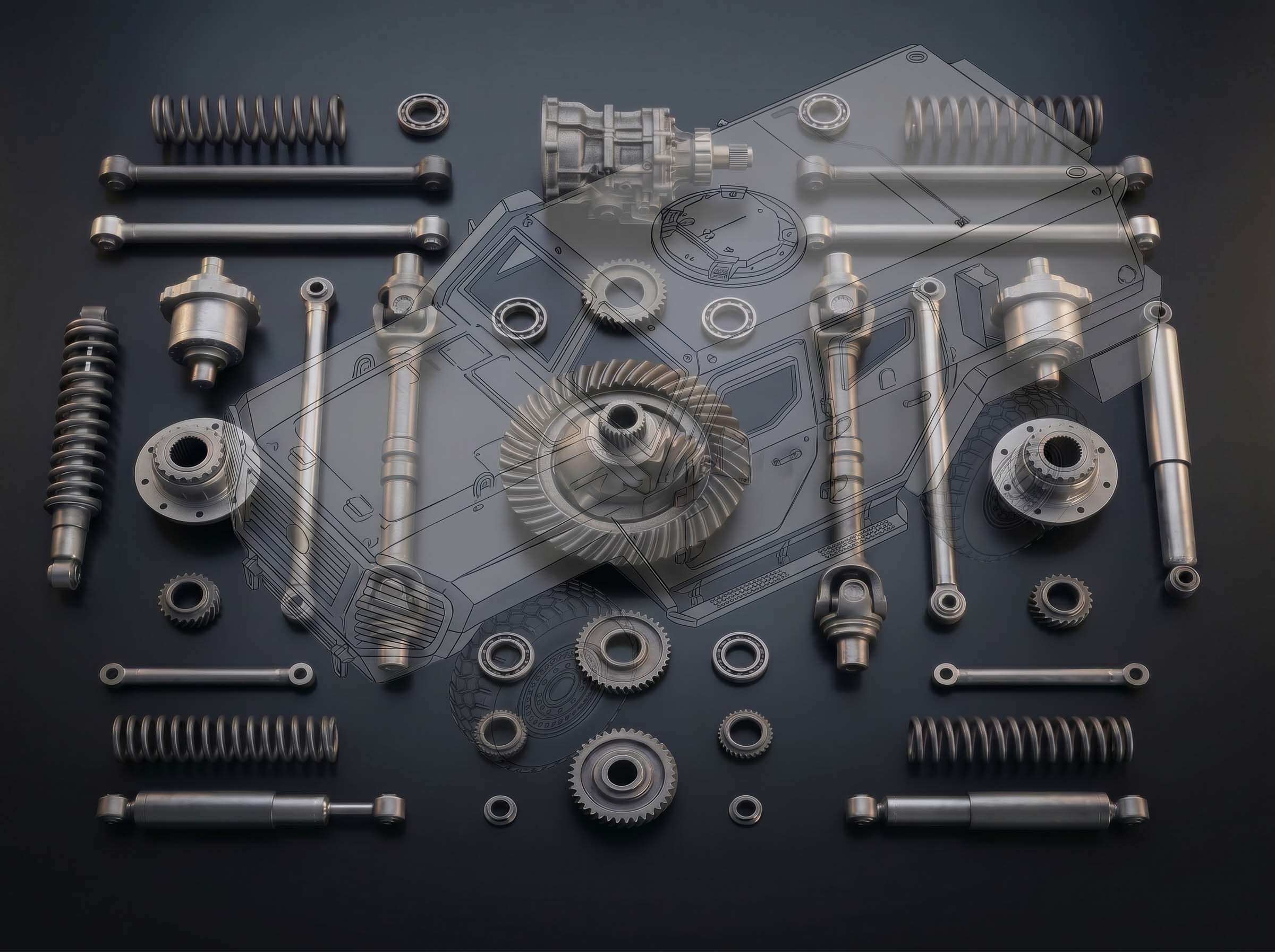 Kobra zırhlı araç yedek parçaları